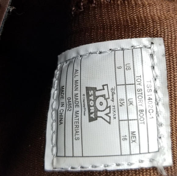 Toy Story Toddler Girl Woody Western Boots Size 9 - Picture 6 of 6